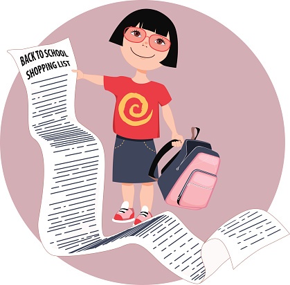 cartoon_girl_with_back_to_school_shopping_list