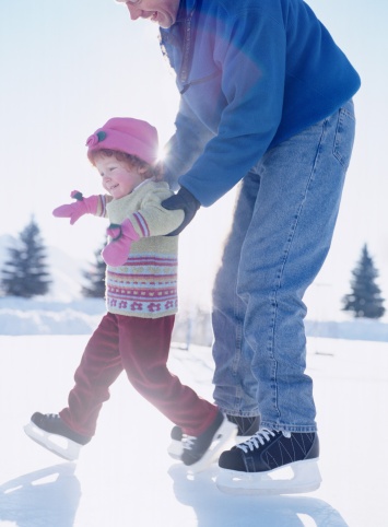 Ice Skating in Second Hand Clothing