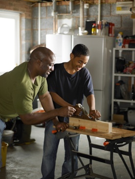 father_son_carpentry_project_in_garage